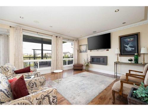 415 Fireweed Crescent, Fort Mcmurray, AB - Indoor Photo Showing Living Room With Fireplace