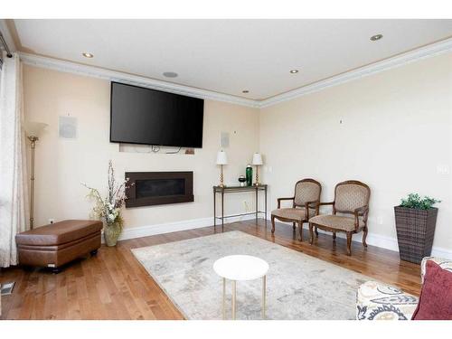 415 Fireweed Crescent, Fort Mcmurray, AB - Indoor Photo Showing Living Room With Fireplace