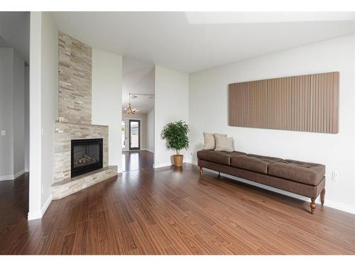 104 Pinto Place, Fort Mcmurray, AB - Indoor Photo Showing Living Room With Fireplace