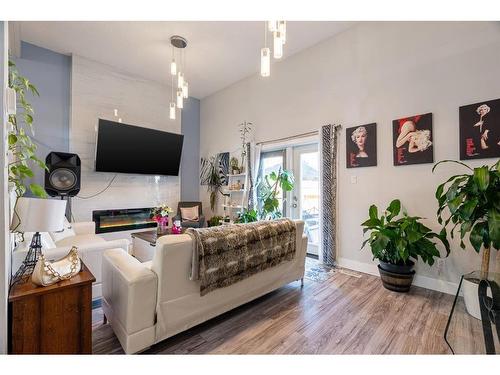 68-400 Silin Forest Road, Fort Mcmurray, AB - Indoor Photo Showing Living Room With Fireplace