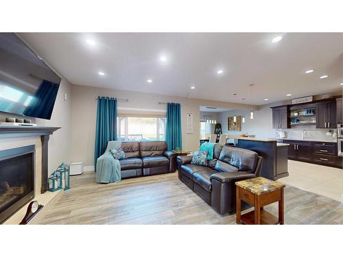 262 Prospect Drive, Fort Mcmurray, AB - Indoor Photo Showing Living Room With Fireplace