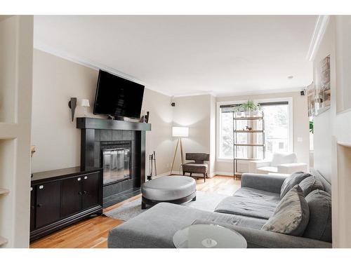 157 Tundra Drive, Fort Mcmurray, AB - Indoor Photo Showing Living Room With Fireplace