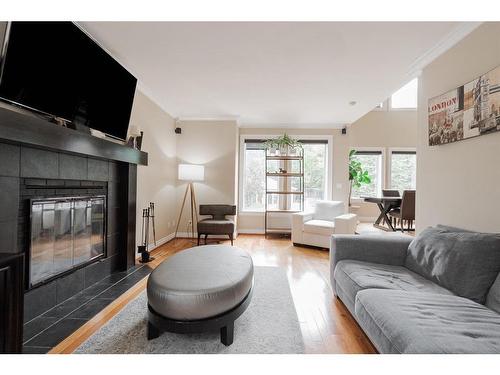 157 Tundra Drive, Fort Mcmurray, AB - Indoor Photo Showing Living Room With Fireplace