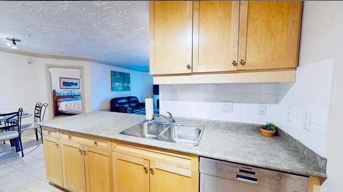 2108-38 Riedel Street, Fort Mcmurray, AB - Indoor Photo Showing Kitchen With Double Sink