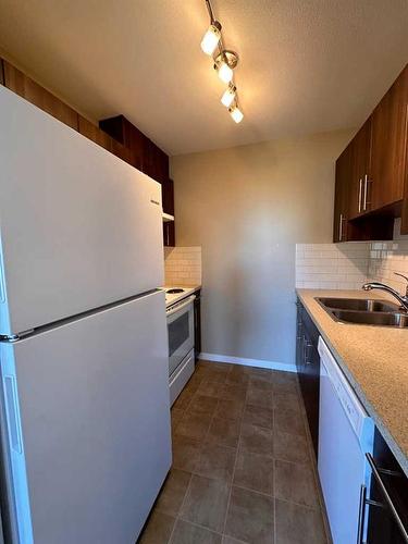 338-201 Abasand Drive, Fort Mcmurray, AB - Indoor Photo Showing Kitchen With Double Sink