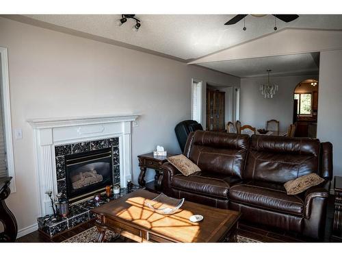 233 Barber Drive, Fort Mcmurray, AB - Indoor Photo Showing Living Room With Fireplace