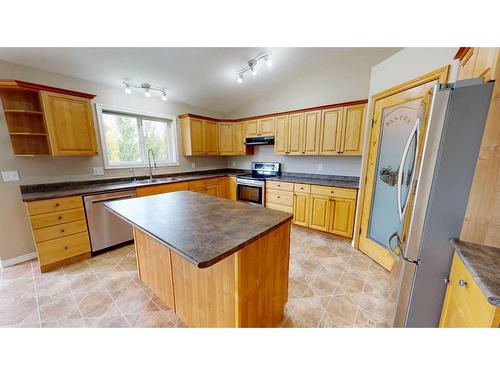 102-13441 Twp Rd 665A, Lac La Biche, AB - Indoor Photo Showing Kitchen With Double Sink