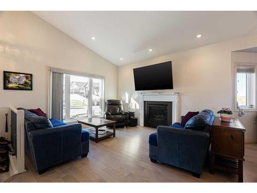 228 Beaverlodge Close, Fort Mcmurray, AB - Indoor Photo Showing Living Room With Fireplace