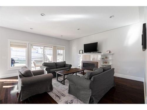 153 Crane Rise, Fort Mcmurray, AB - Indoor Photo Showing Living Room With Fireplace