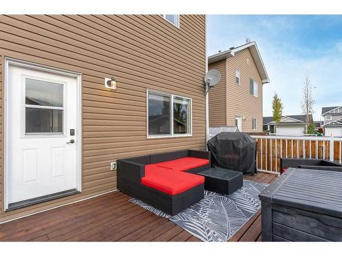 54 Mackenzie Way, Carstairs, AB - Outdoor With Deck Patio Veranda With Exterior