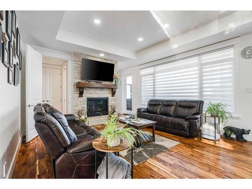 148 Beaconsfield Road, Fort Mcmurray, AB - Indoor Photo Showing Living Room With Fireplace