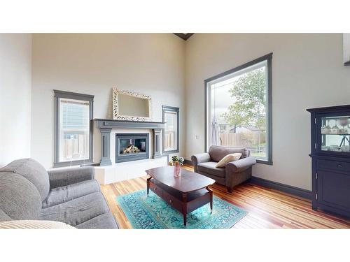 307 Berard Crescent, Fort Mcmurray, AB - Indoor Photo Showing Living Room With Fireplace