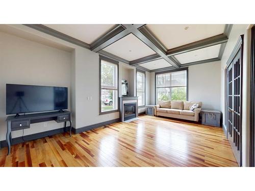 307 Berard Crescent, Fort Mcmurray, AB - Indoor Photo Showing Living Room With Fireplace