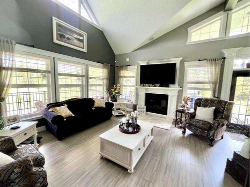 68378 Range Rd 142, Lac La Biche, AB - Indoor Photo Showing Living Room With Fireplace