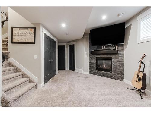 105 Roy Lane, Fort Mcmurray, AB - Indoor With Fireplace