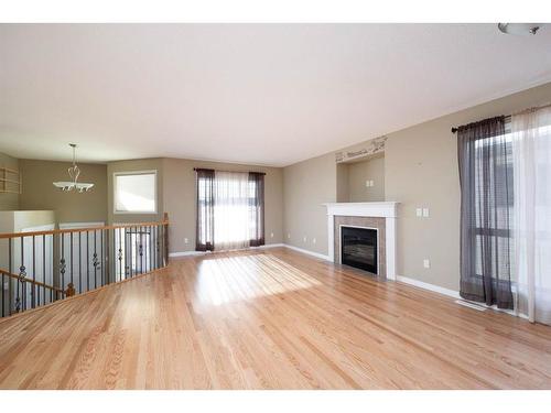 130 Paris Bay, Fort Mcmurray, AB - Indoor Photo Showing Living Room With Fireplace