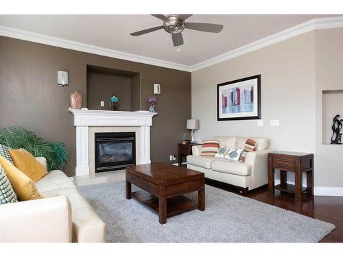 328 Killdeer Way, Fort Mcmurray, AB - Indoor Photo Showing Living Room With Fireplace