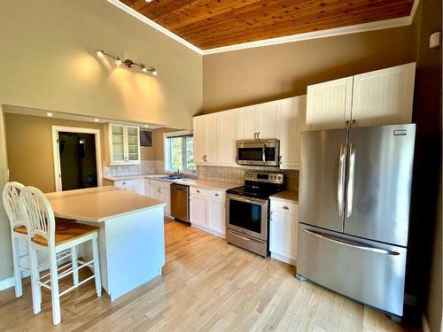 126-67339 Mission Road, Lac La Biche, AB - Indoor Photo Showing Kitchen With Stainless Steel Kitchen