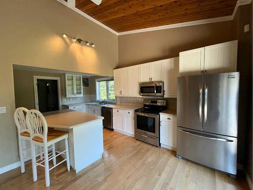 126-67339 Mission Road, Lac La Biche, AB - Indoor Photo Showing Kitchen With Stainless Steel Kitchen With Double Sink