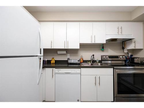 324-201 Abasand Drive, Fort Mcmurray, AB - Indoor Photo Showing Kitchen With Double Sink