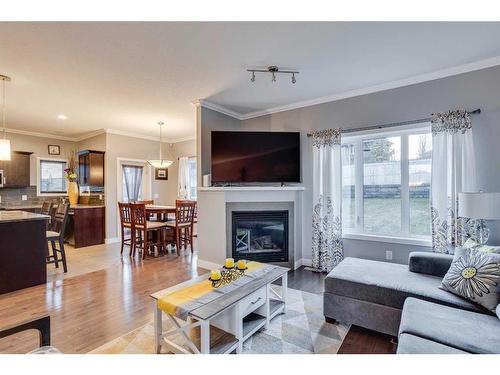 423 Killdeer Way, Fort Mcmurray, AB - Indoor Photo Showing Living Room With Fireplace