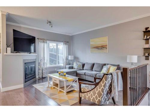 423 Killdeer Way, Fort Mcmurray, AB - Indoor Photo Showing Living Room With Fireplace