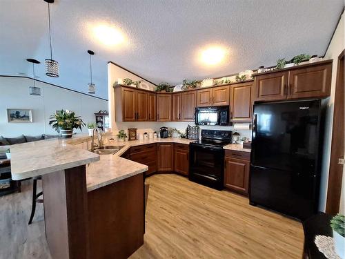 529-13221 Twp Rd 680, Rural Lac La Biche County, AB - Indoor Photo Showing Kitchen With Double Sink