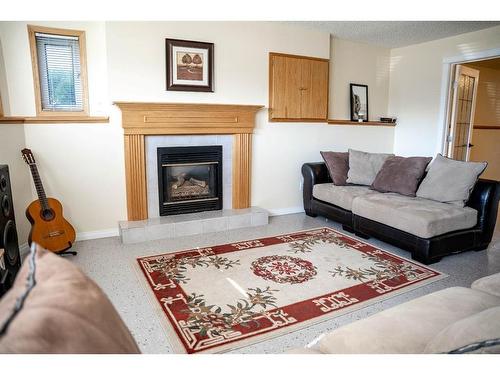 233 Barber Drive, Fort Mcmurray, AB - Indoor Photo Showing Living Room With Fireplace