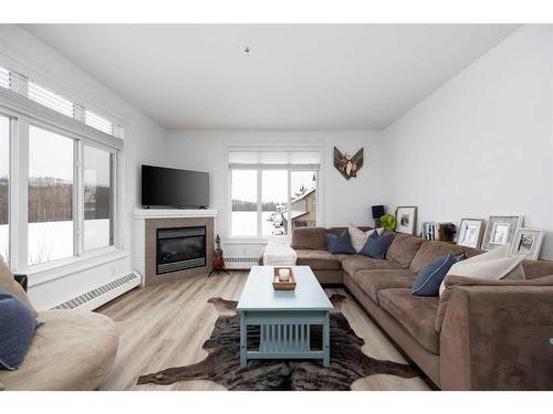 203-100 Denholm Gate, Fort Mcmurray, AB - Indoor Photo Showing Living Room With Fireplace