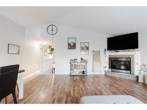 104 Swanson Crescent, Fort Mcmurray, AB - Indoor Photo Showing Living Room With Fireplace