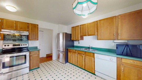 121 Beale Crescent, Fort Mcmurray, AB - Indoor Photo Showing Kitchen With Double Sink