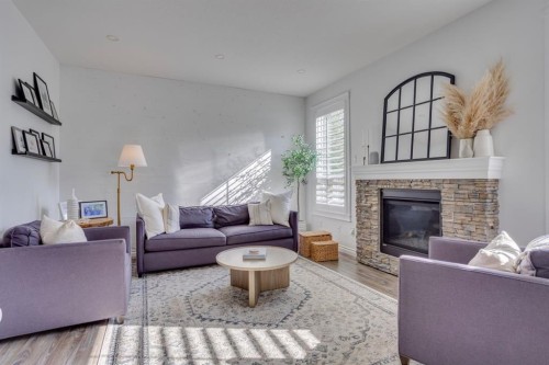 204 Dafoe Way, Fort Mcmurray, AB - Indoor Photo Showing Living Room With Fireplace