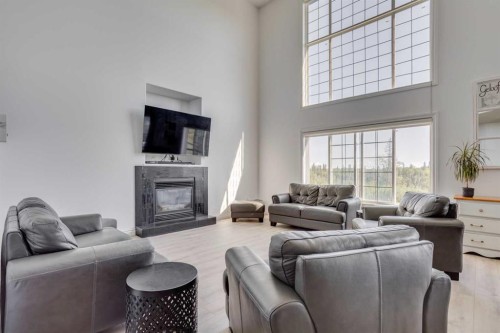 340 Killdeer Way, Fort Mcmurray, AB - Indoor Photo Showing Living Room With Fireplace