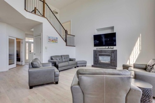 340 Killdeer Way, Fort Mcmurray, AB - Indoor Photo Showing Living Room With Fireplace