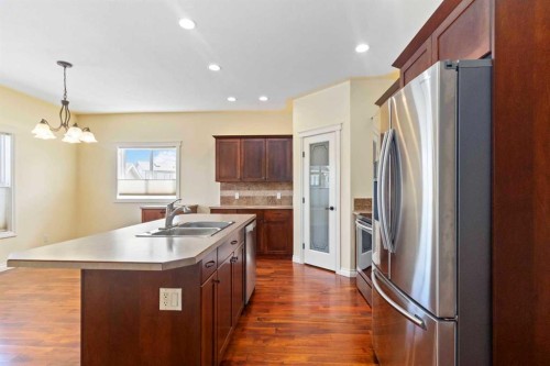 177 Sparrow Hawk Drive, Fort Mcmurray, AB - Indoor Photo Showing Kitchen With Double Sink