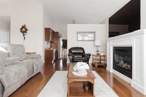 161 Chestnut Way, Fort Mcmurray, AB - Indoor Photo Showing Living Room With Fireplace