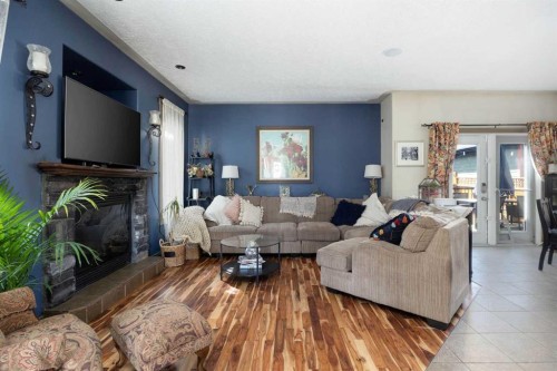 138 Mink Lane, Fort Mcmurray, AB - Indoor Photo Showing Living Room With Fireplace
