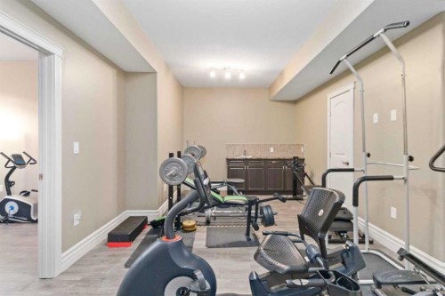131 Falcon Green, Fort Mcmurray, AB - Indoor Photo Showing Gym Room
