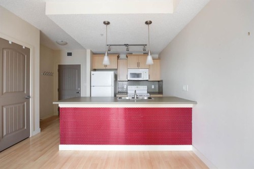 1301-204 Sparrow Hawk Drive, Fort Mcmurray, AB - Indoor Photo Showing Kitchen With Double Sink