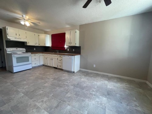195 Eymundson Road, Fort Mcmurray, AB - Indoor Photo Showing Kitchen With Double Sink