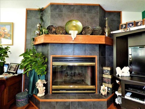 13164 Lakeland Drive, Lac La Biche, AB - Indoor Photo Showing Living Room With Fireplace