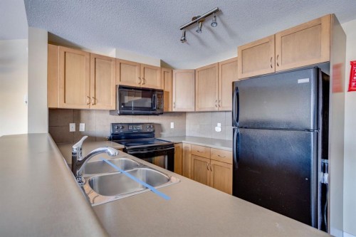 206-108 Denholm Street, Fort Mcmurray, AB - Indoor Photo Showing Kitchen With Double Sink