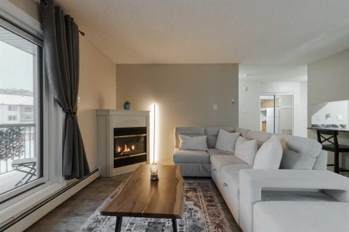 337-200 Richard Street, Fort Mcmurray, AB - Indoor Photo Showing Living Room With Fireplace