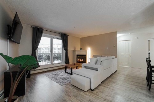 337-200 Richard Street, Fort Mcmurray, AB - Indoor Photo Showing Living Room With Fireplace