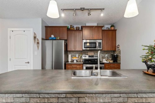 1105-204 Sparrow Hawk Drive, Fort Mcmurray, AB - Indoor Photo Showing Kitchen With Double Sink