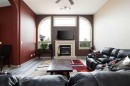 25 Freestone Way, Saprae Creek, AB  - Indoor Photo Showing Living Room With Fireplace 