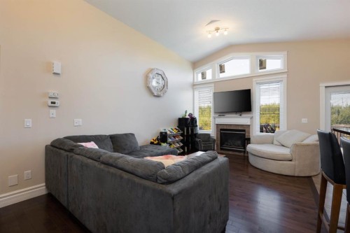 457 Walnut Crescent, Fort Mcmurray, AB - Indoor Photo Showing Living Room With Fireplace