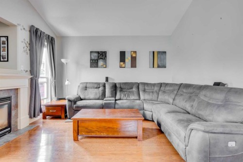 176 Maple Leaf Lane, Fort Mcmurray, AB - Indoor Photo Showing Living Room With Fireplace