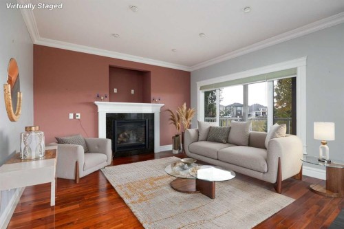 145 Fireweed Crescent, Fort Mcmurray, AB - Indoor Photo Showing Living Room With Fireplace