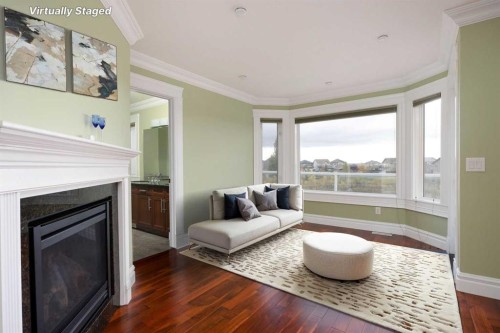 145 Fireweed Crescent, Fort Mcmurray, AB - Indoor Photo Showing Living Room With Fireplace